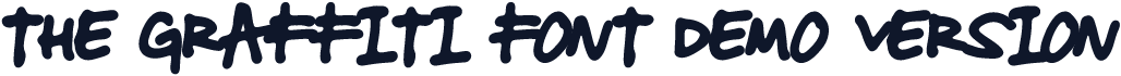 THE GRAFFITI FONT DEMO VERSION