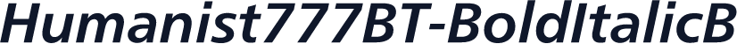 Humanist777BT-BoldItalicB