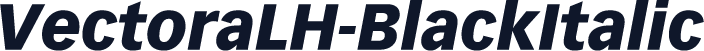 VectoraLH-BlackItalic