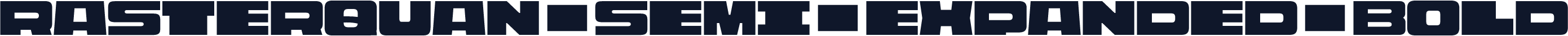 Rasterquan Semi Expanded Bold