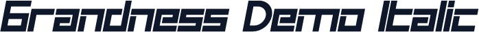 Grandness Demo Italic