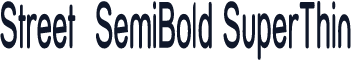 Street  SemiBold SuperThin