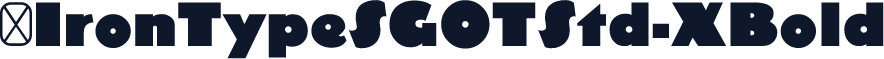 ☞IronTypeSGOTStd-XBold