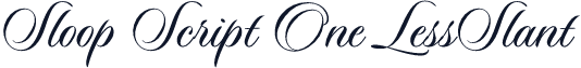 Sloop Script One LessSlant