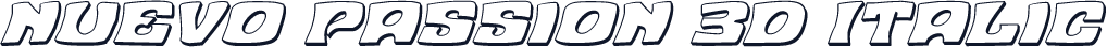 Nuevo Passion 3D Italic