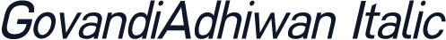GovandiAdhiwan Italic