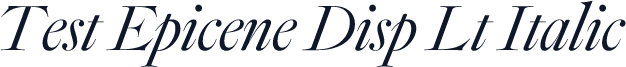 Test Epicene Disp Lt Italic