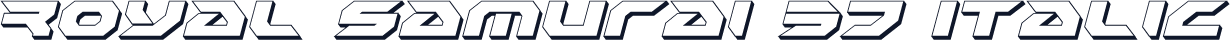 Royal Samurai 3D Italic