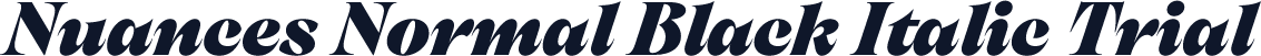 Nuances Normal Black Italic Trial
