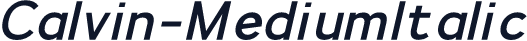 ☞Calvin-MediumItalic