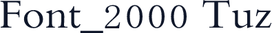 Font_2000 Tuz