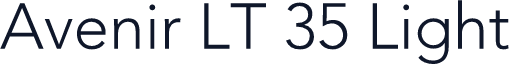 Avenir LT 35 Light