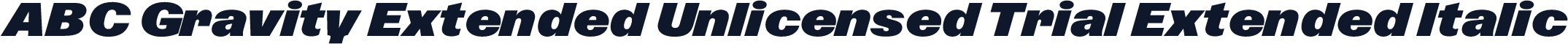 ABC Gravity Extended Unlicensed Trial Extended Italic