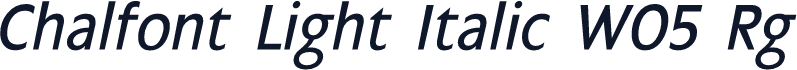 Chalfont Light Italic W05 Rg