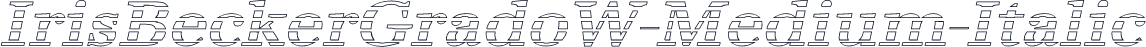 IrisBeckerGradoW-Medium-Italic