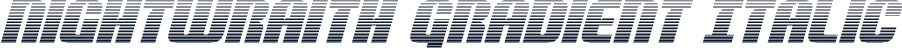 Nightwraith Gradient Italic