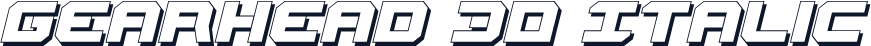 Gearhead 3D Italic