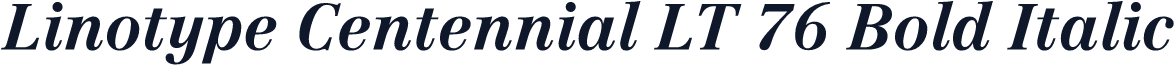Linotype Centennial LT 76 Bold Italic