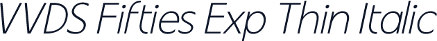 VVDS Fifties Exp Thin Italic
