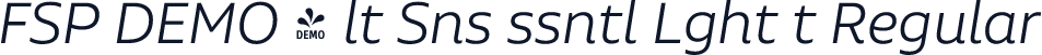 FSP DEMO - lt Sns ssntl Lght t Regular
