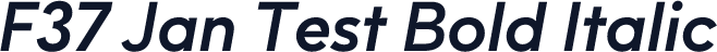 F37 Jan Test Bold Italic