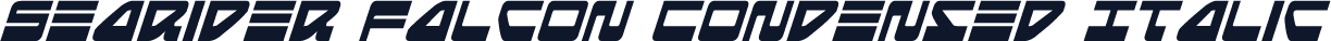 Searider Falcon Condensed Italic