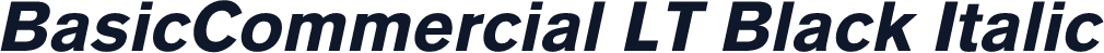 BasicCommercial LT Black Italic
