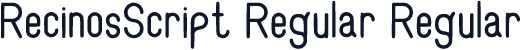 RecinosScript Regular Regular