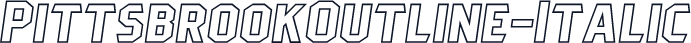 PittsbrookOutline-Italic