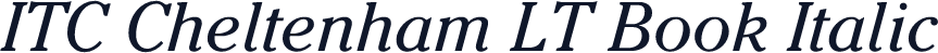 ITC Cheltenham LT Book Italic