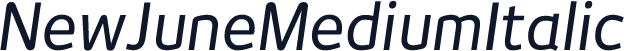 NewJuneMediumItalic