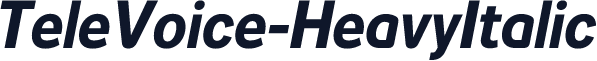 TeleVoice-HeavyItalic