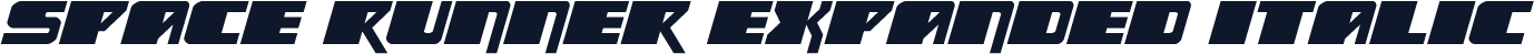 Space Runner Expanded Italic