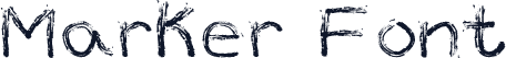 Marker Font
