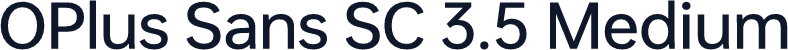 OPlus Sans SC 3.5 Medium