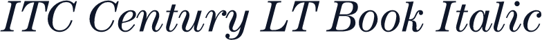 ITC Century LT Book Italic