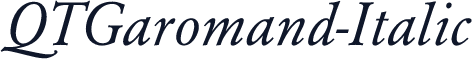 QTGaromand-Italic