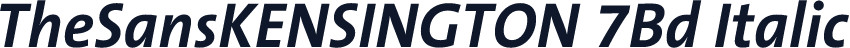 TheSansKENSINGTON 7Bd Italic