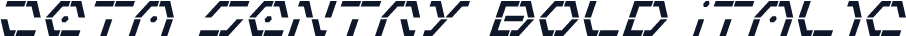 Zeta Sentry Bold Italic