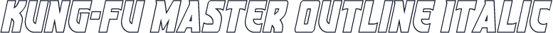 Kung-Fu Master Outline Italic