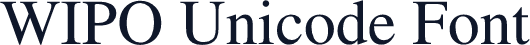WIPO Unicode Font