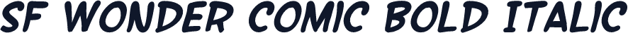 SF Wonder Comic Bold Italic
