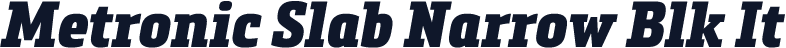 Metronic Slab Narrow Blk It