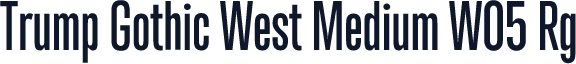 Trump Gothic West Medium W05 Rg