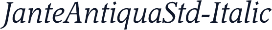 JanteAntiquaStd-Italic