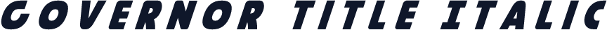 Governor Title Italic