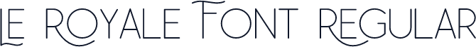 Le Royale Font Regular