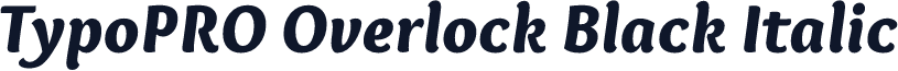 TypoPRO Overlock Black Italic
