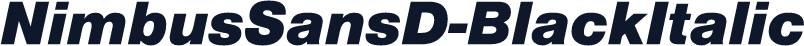NimbusSansD-BlackItalic