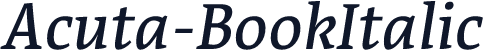 Acuta-BookItalic